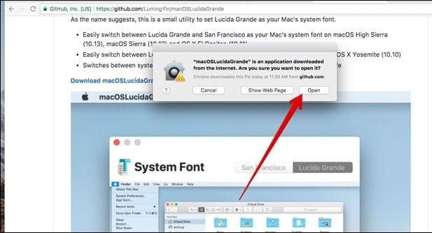 Cách đổi Font chữ mặc định của MacOS High Sierra 3 những kiểu Font chữ mặc định của MacOS High Sierra