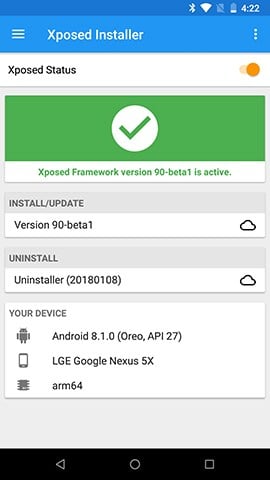 Framework Xposed cho Android 8 Oreo