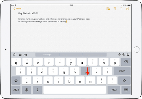 Cách gõ bàn phím nhanh hơn trên iPad với Key Flicks cực hay 1