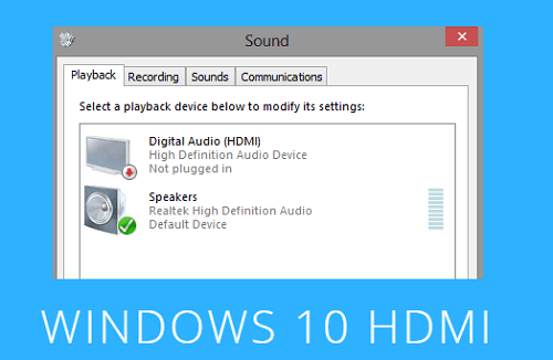 hướng dẫn cách sửa lỗi HDMI Audio cho windows
