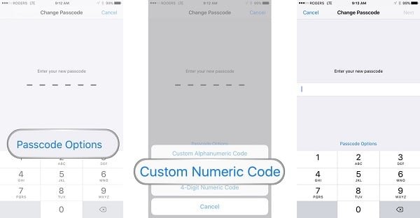 xóa mật khẩu trên iphone