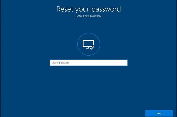 hướng dẫn đặt lại password trên windows 10