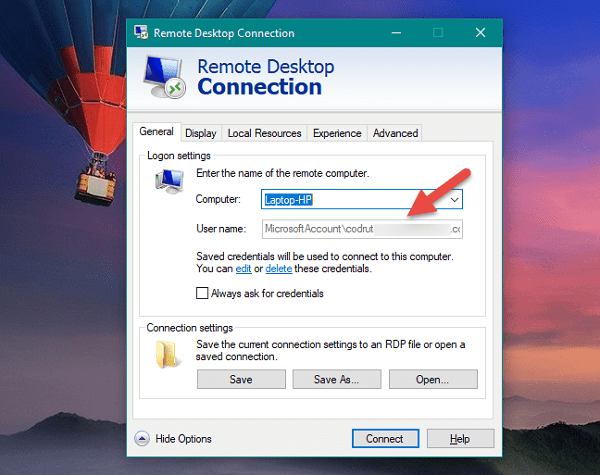 hướng dẫn sửa lỗi Remote Desktop Connection