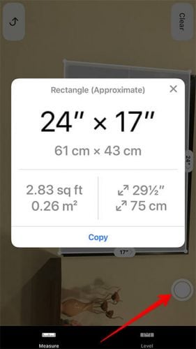 cách đo đạt kích thước của iOS 12
