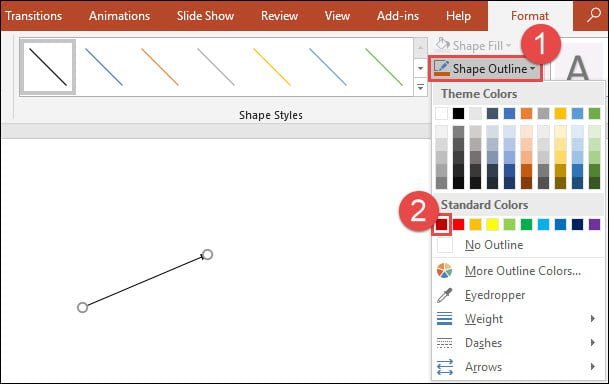 cach vẽ thêm mũi tên trên PowerPoint