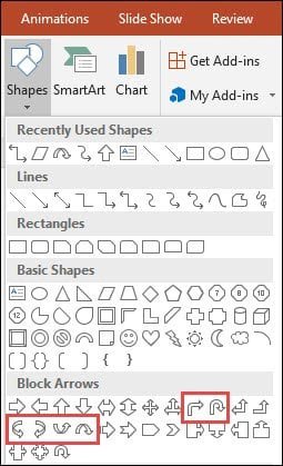 cach vẽ thêm mũi tên trên PowerPoint