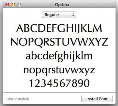 thay đổi font chữ cho macbook