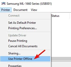 Cách sửa Lỗi máy in Offline, không thể in được 2
