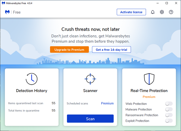 danh sách mã kích hoạt Malwarebytes Premium