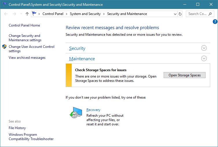 Tính năng Bảo trì tự động trong Windows 10 3